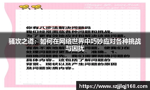 骚攻之道：如何在网络世界中巧妙应对各种挑战与困扰